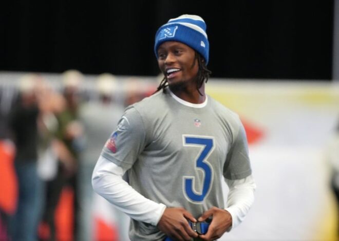 Cowboys WR George Pickens di fasilitas tim sebelum minicamp