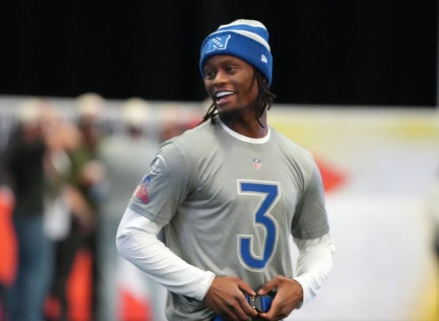 Cowboys WR George Pickens di fasilitas tim sebelum minicamp