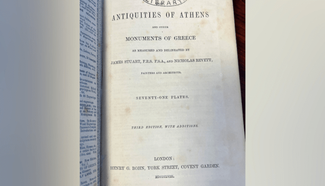 Library book found sealed behind fireplace returned 150 years late – National