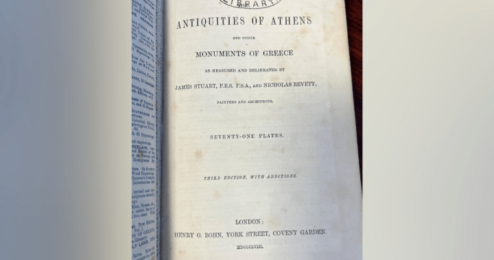 Library book found sealed behind fireplace returned 150 years late – National